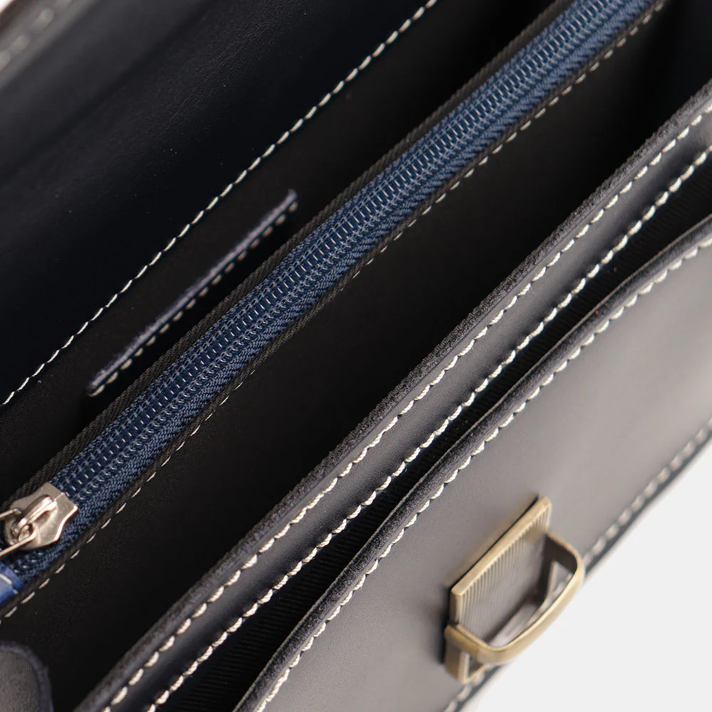 Beauty Uomo VIAVERDI Made in Italy in Pelle Blu - Image 7