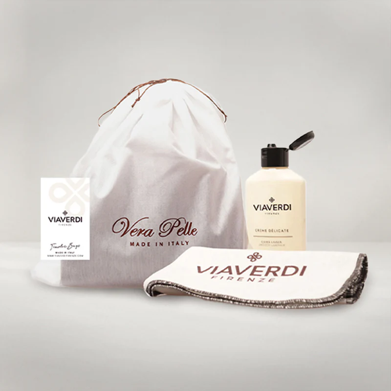 Beauty Uomo VIAVERDI Made in Italy in Pelle Blu - Image 9