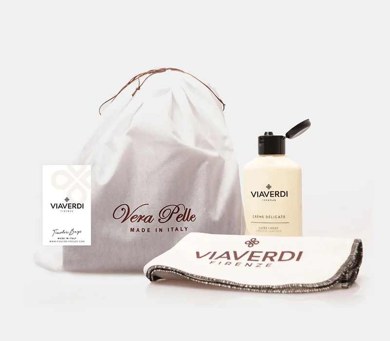 Beauty Uomo VIAVERDI Made in Italy in Pelle Marrone - Image 9