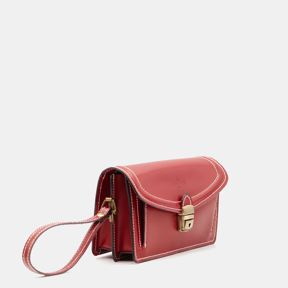 Beauty Uomo VIAVERDI Made in Italy in Pelle Rosso - Image 3