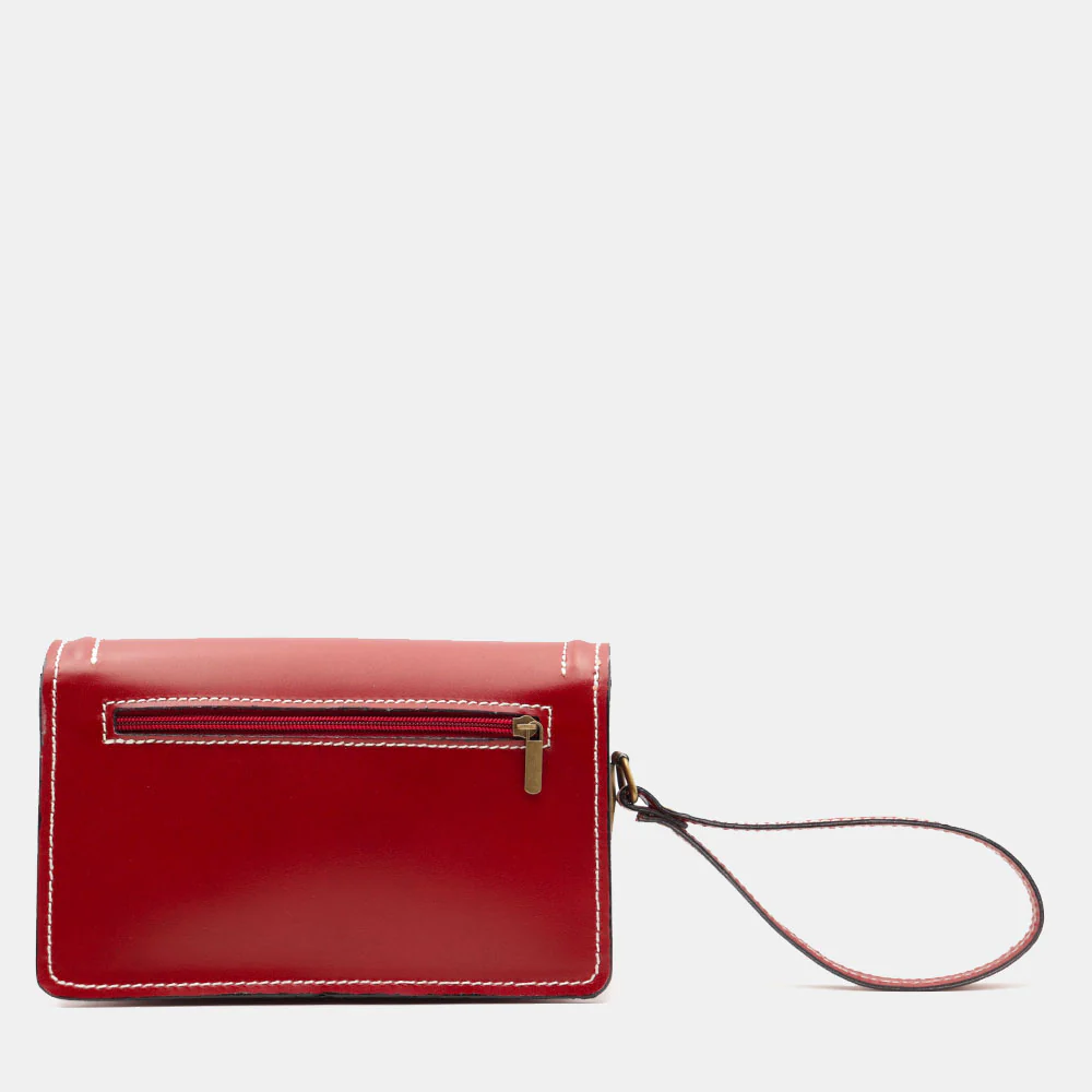 Beauty Uomo VIAVERDI Made in Italy in Pelle Rosso - Image 4