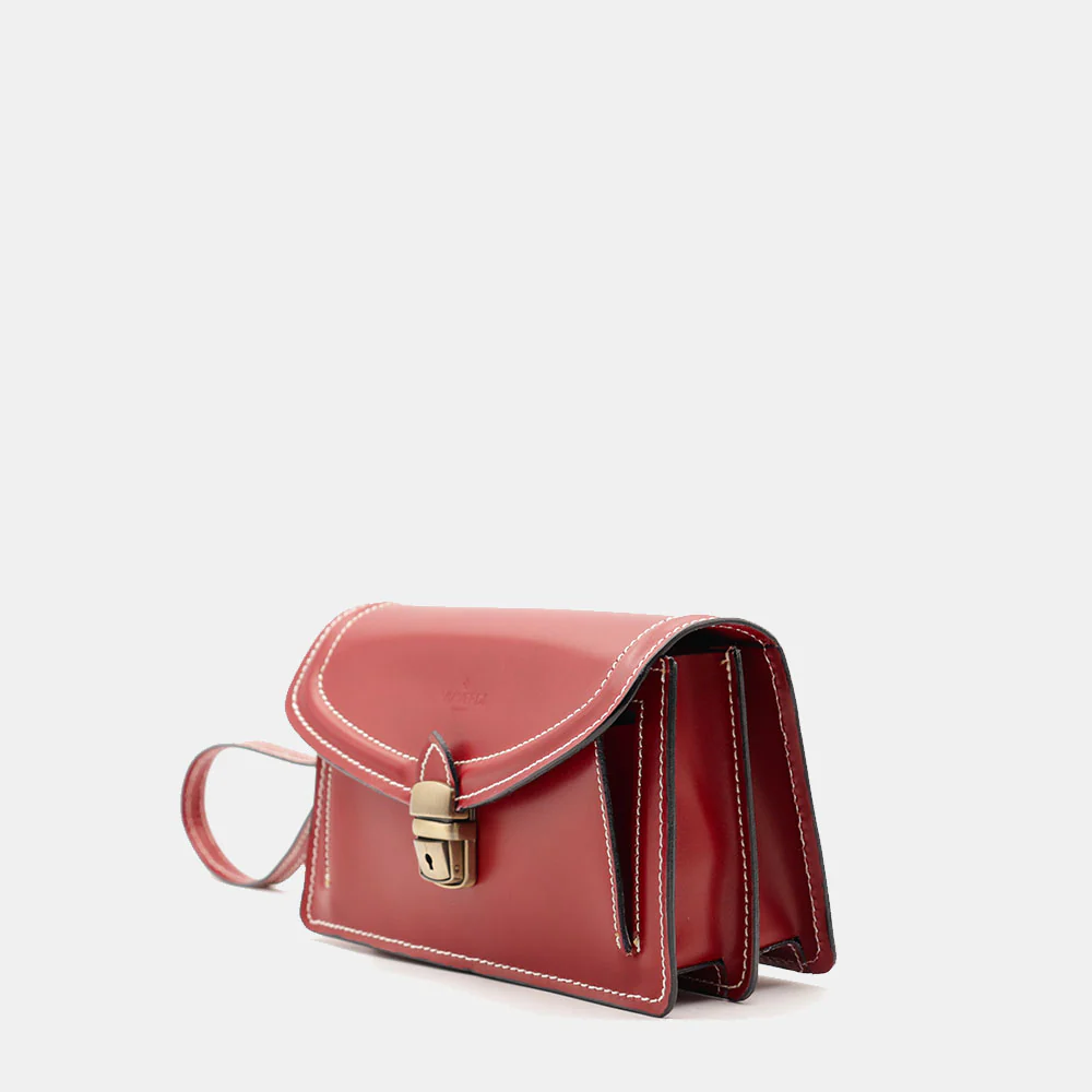 Beauty Uomo VIAVERDI Made in Italy in Pelle Rosso - Image 5