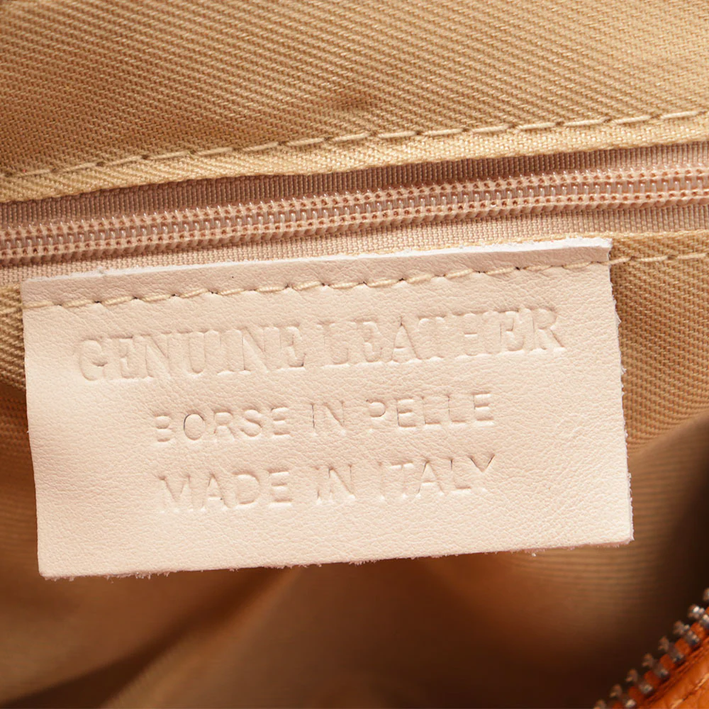 Borsa a Mano con Tracolla VIAVERDI in Pelle Beige Made in Italy linea Castiglione - Image 10