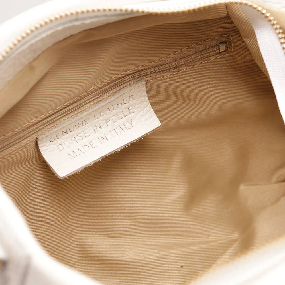 Borsa a Mano con Tracolla VIAVERDI in Pelle Celeste Avio Made in Italy linea Castiglione - Image 5