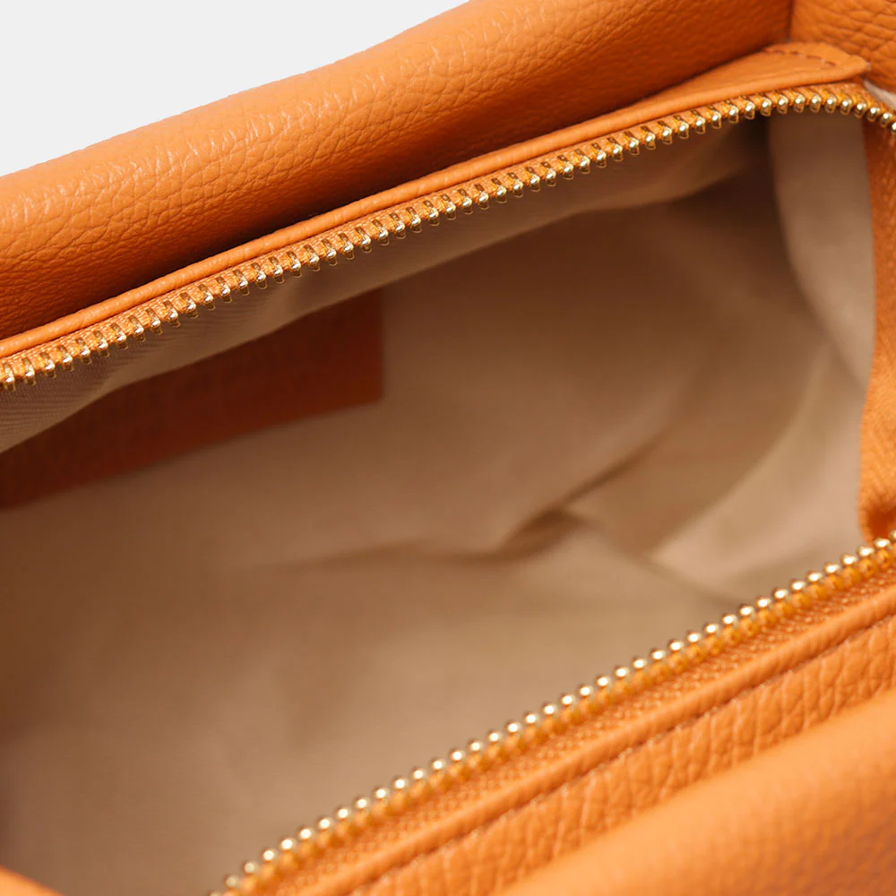 Borsa a Mano con Tracolla VIAVERDI in Pelle Cuoio Made in Italy linea Castiglione - Image 10