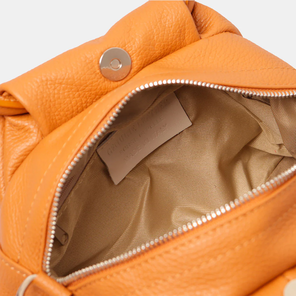 Borsa a Mano con Tracolla VIAVERDI in Pelle Cuoio Made in Italy linea Certaldo - Image 6