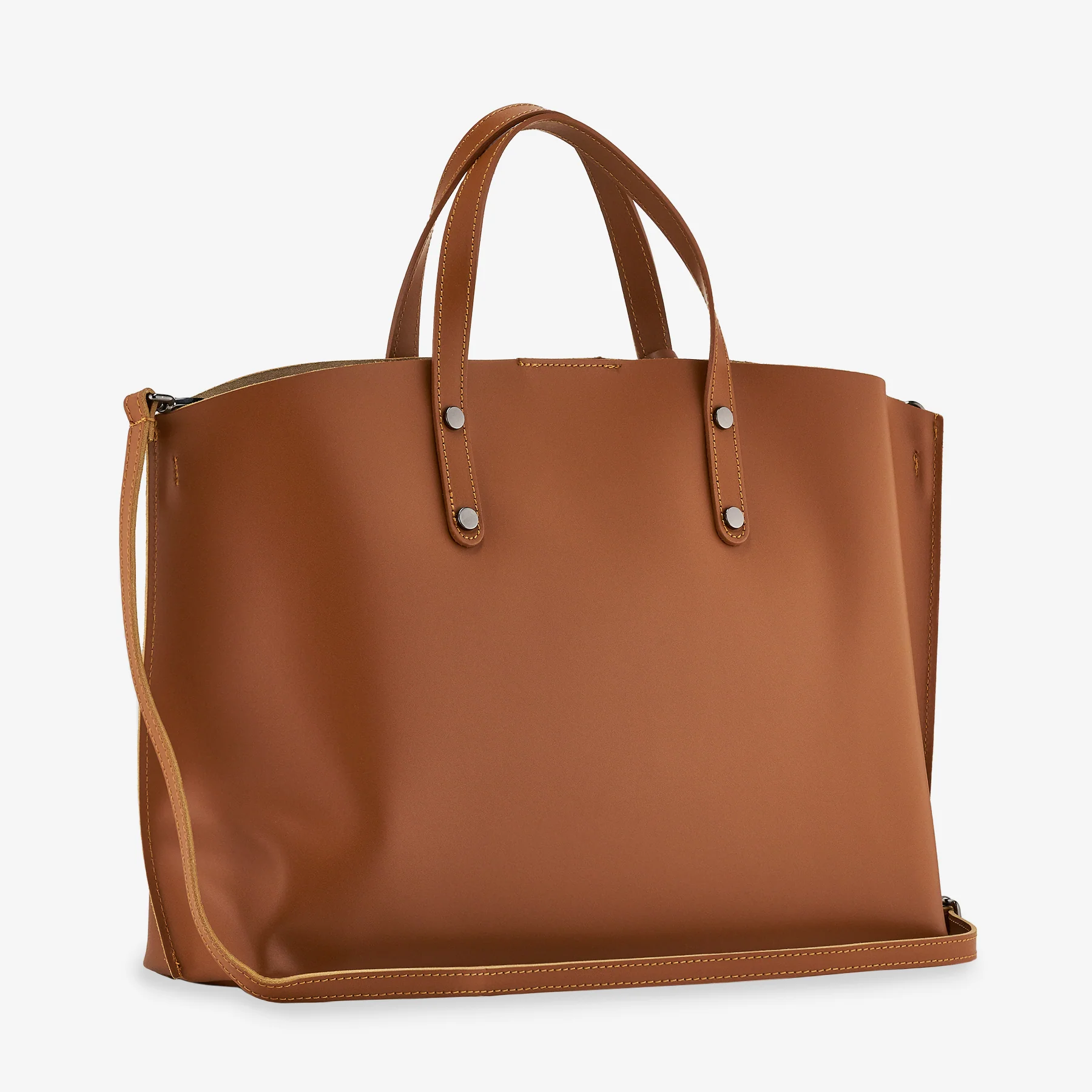Borsa a Mano in Pelle Marrone VIAVERDI Made in Italy - Image 4