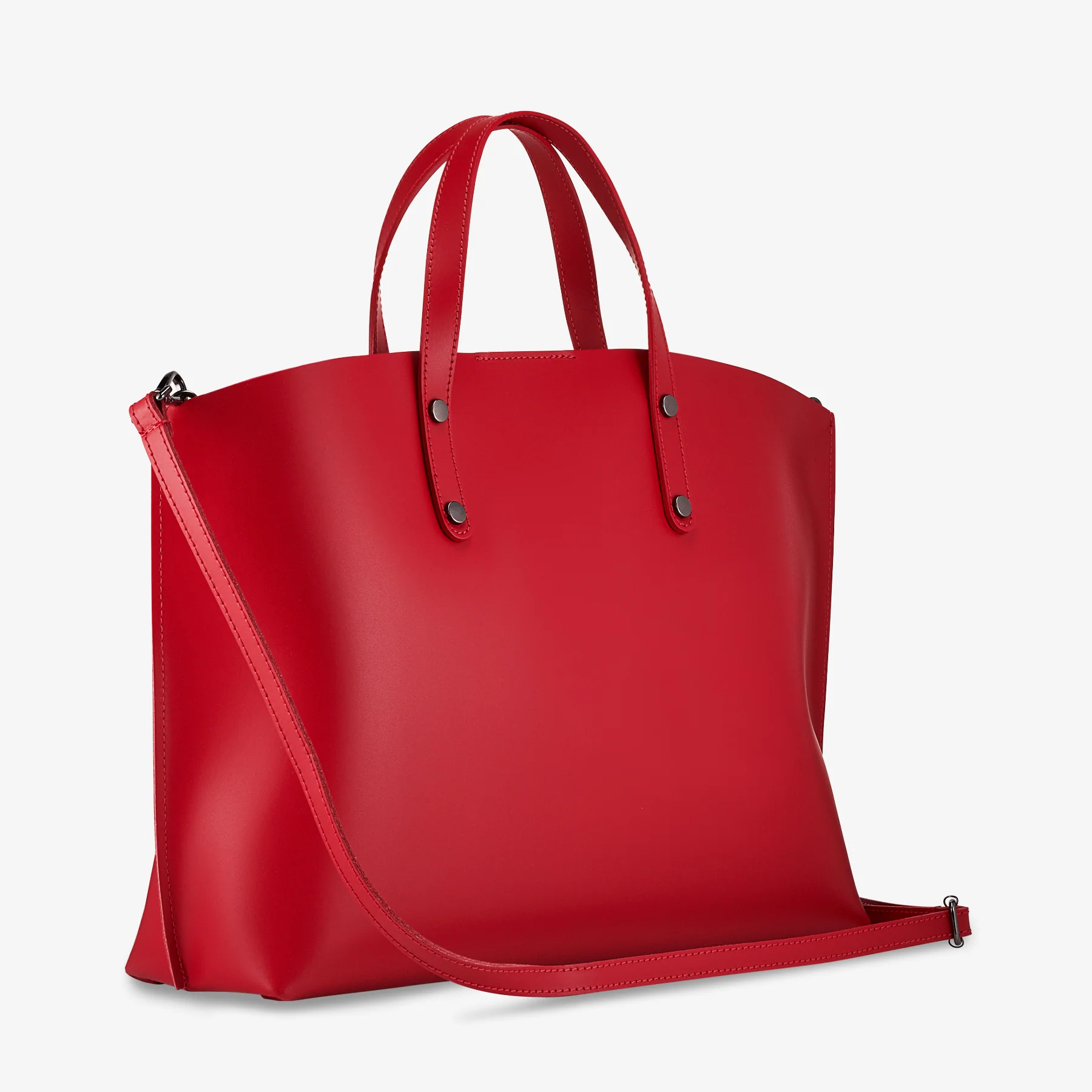 Borsa a Mano in Pelle Rossa VIAVERDI Made in Italy - Image 3