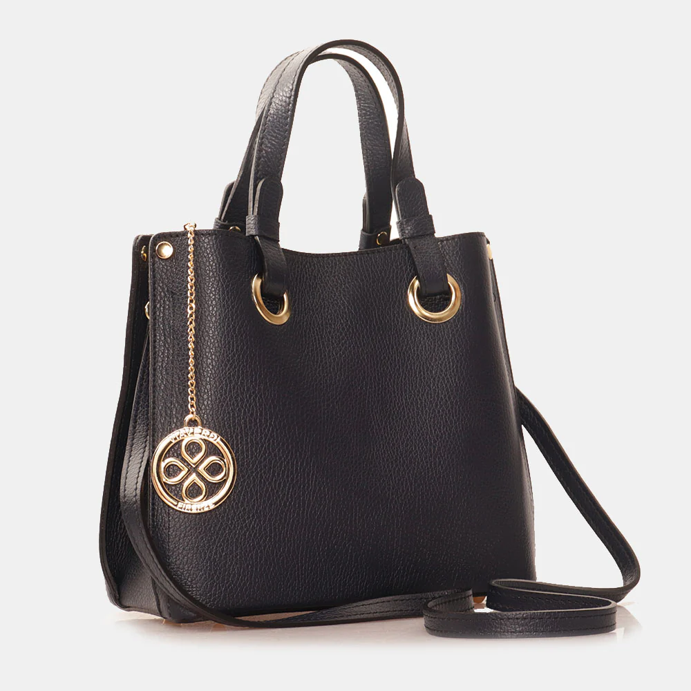 Borsa a Mano VIAVERDI in Pelle Blu Made in Italy - Image 5