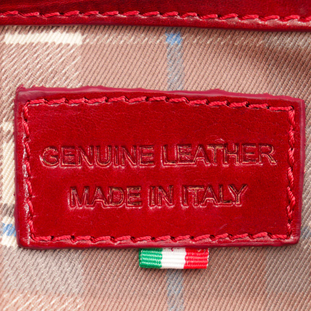 Borsa Medico Classica in Pelle Rossa VIAVERDI Made in Italy linea Firenze - Image 15