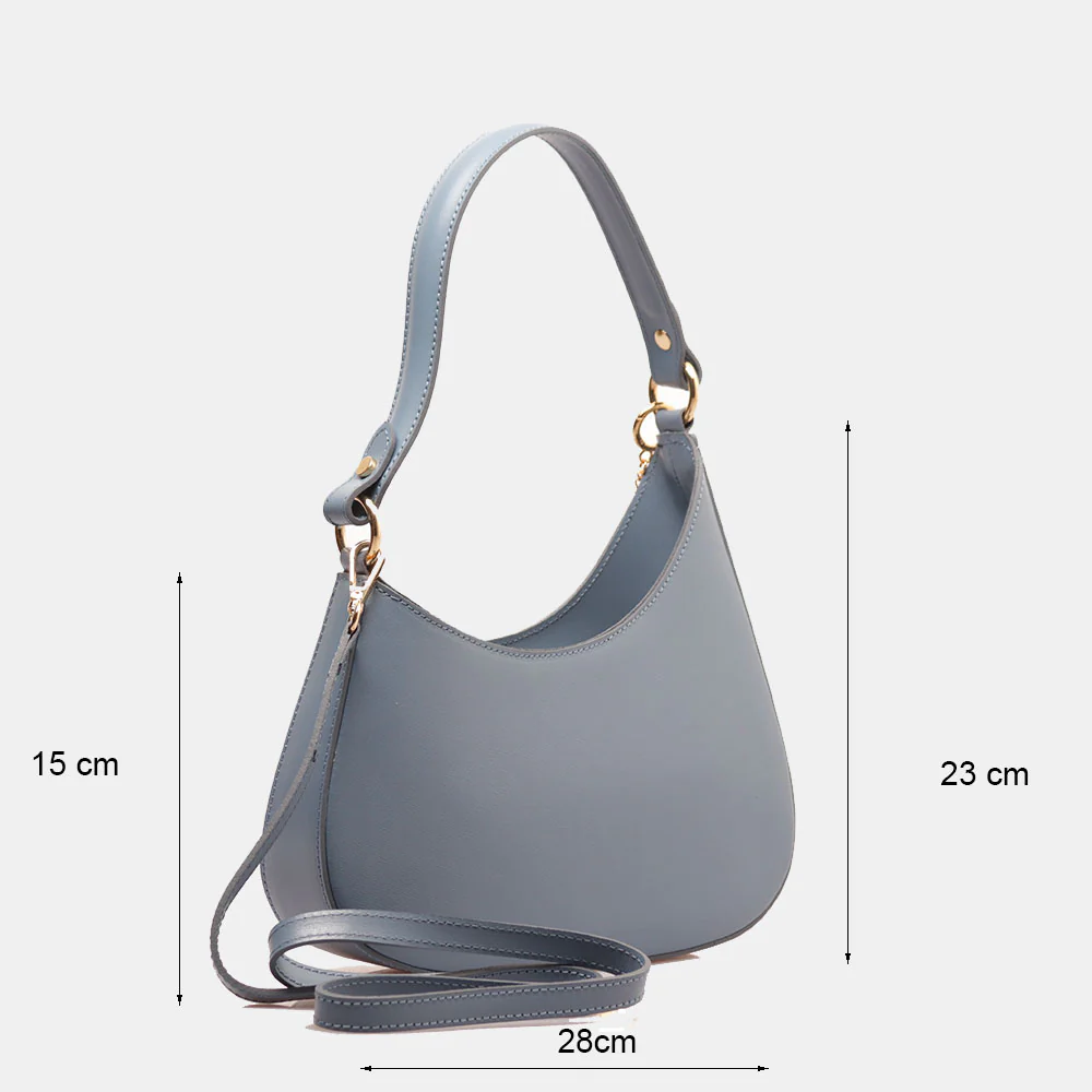 Borsa a Spalla VIAVERDI in Pelle Avio Made in Italy linea Certaldo - Image 5