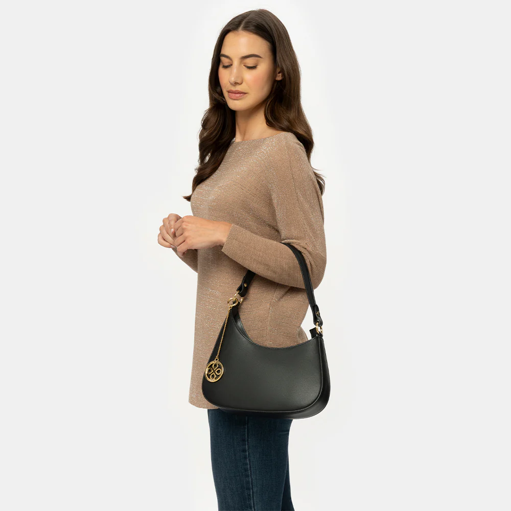 Borsa a Spalla VIAVERDI in Pelle Rossa Made in Italy linea Certaldo - Image 2