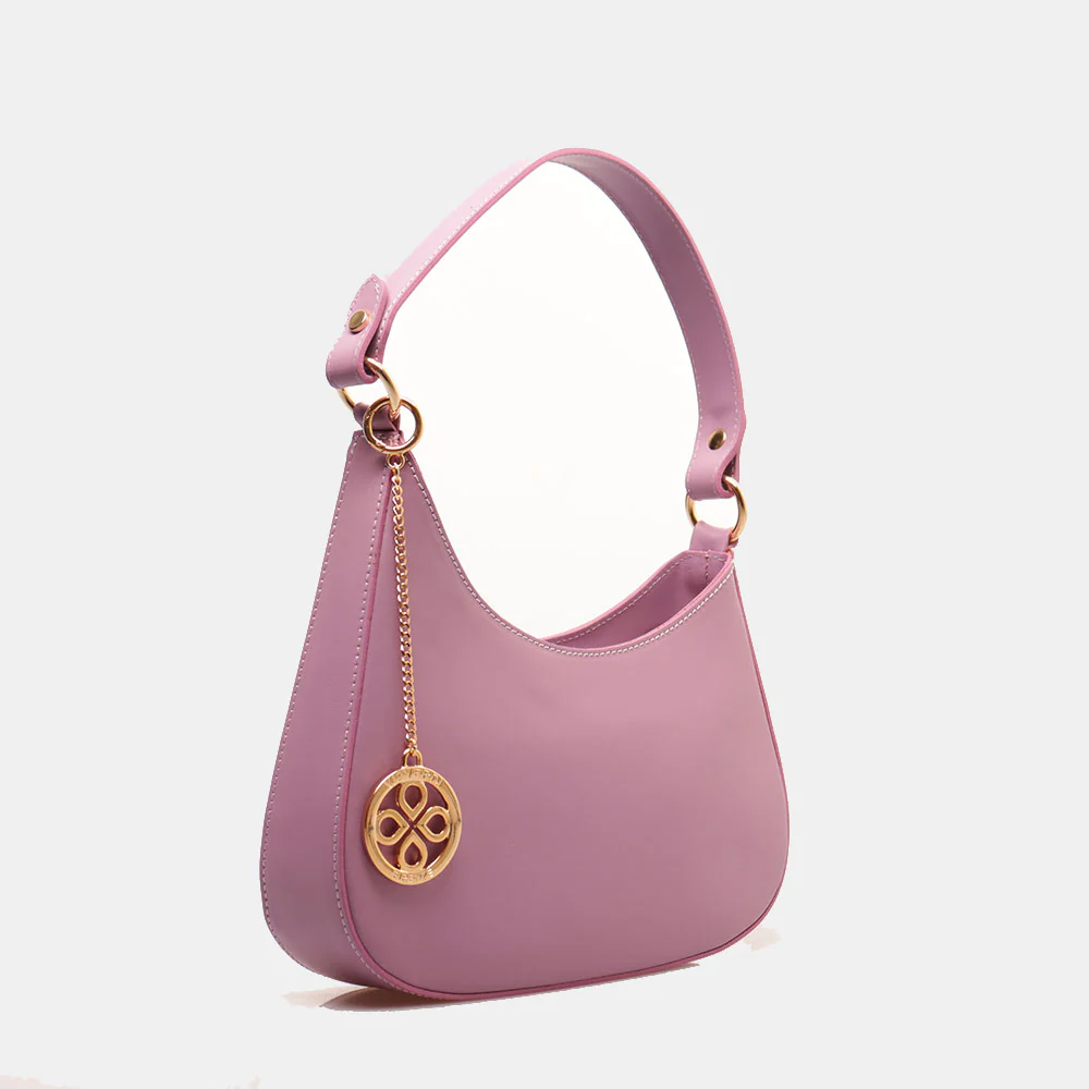 Borsa a Spalla VIAVERDI in Pelle Lilla Made in Italy linea Certaldo - Image 4