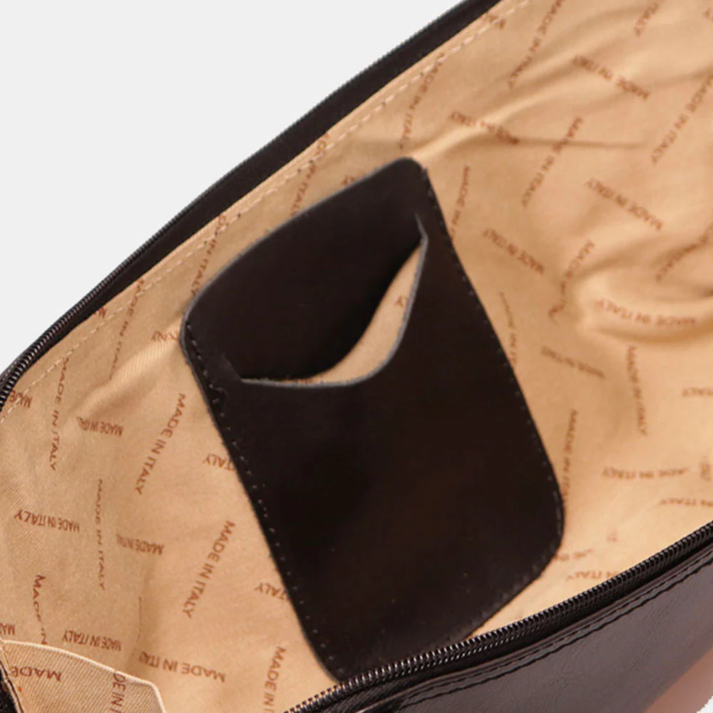 Borsa a Spalla VIAVERDI in Pelle Nera Made in Italy linea Firenze - Image 5