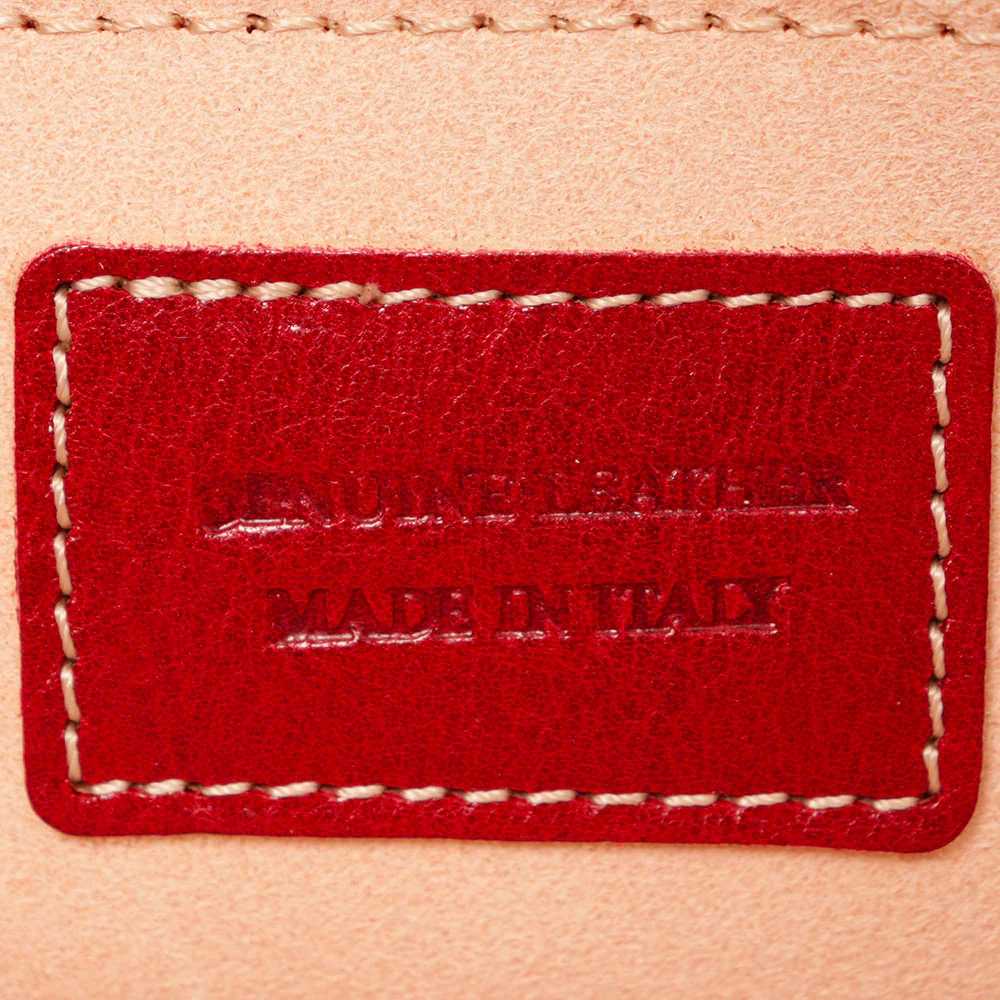 Borsa a Tracolla VIAVERDI in Pelle Rossa Made in Italy linea Firenze - Image 12