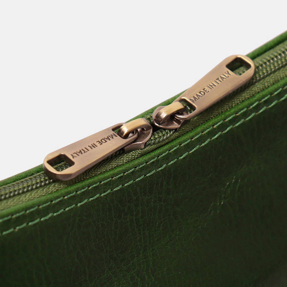 Borsa a Spalla VIAVERDI in Pelle Verde Made in Italy linea Firenze - Image 9