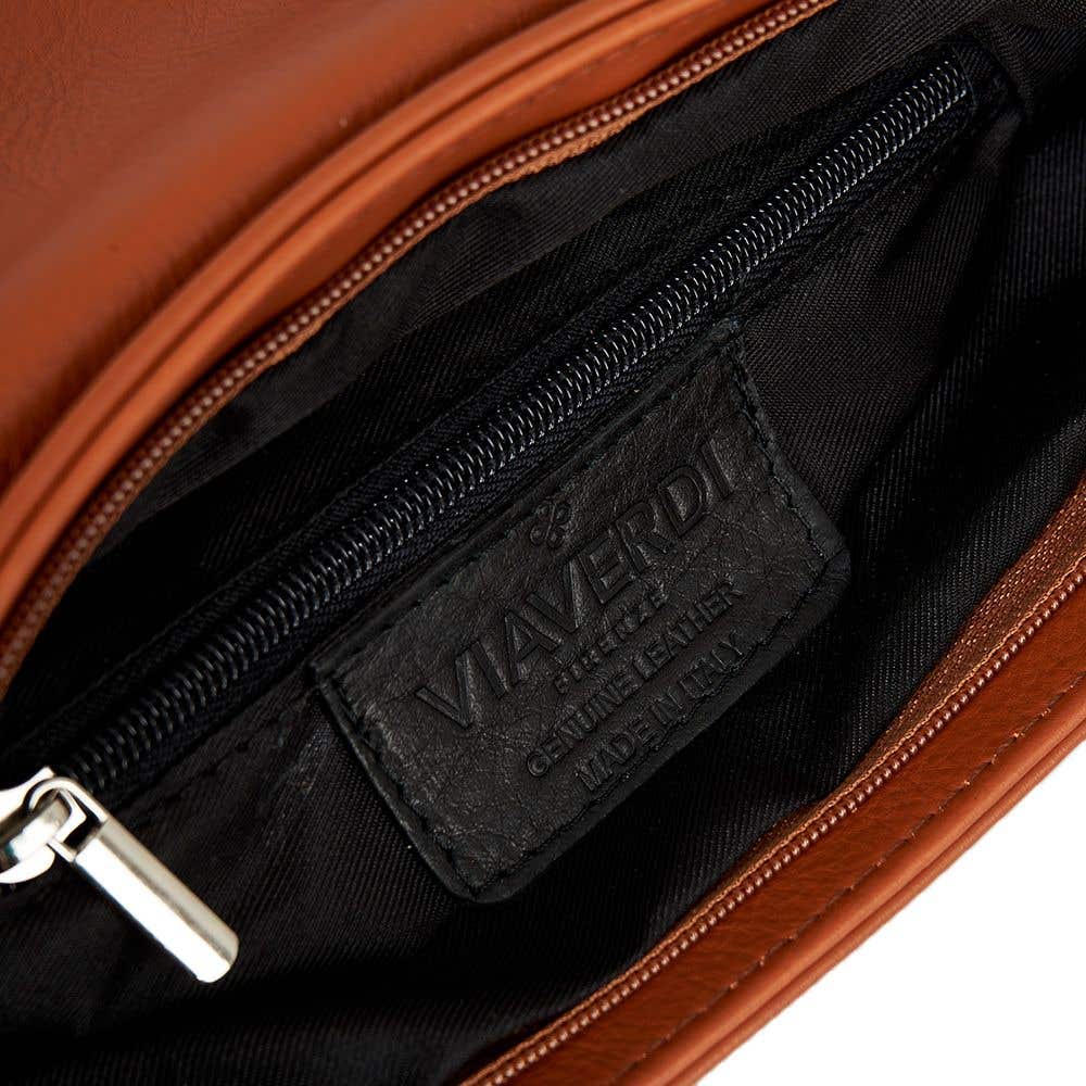 Borsa a Tracolla in Pelle Cuoio VIAVERDI Made in Italy - Image 3