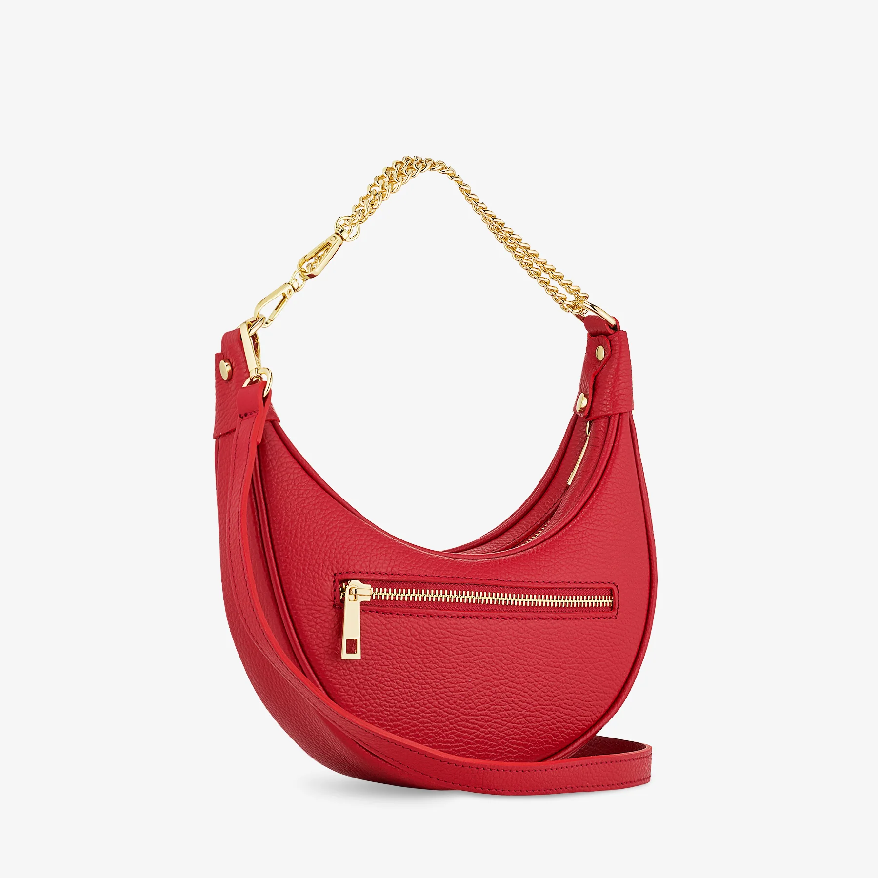 Borsa a Tracolla in Pelle Rossa VIAVERDI Made in Italy - Image 2