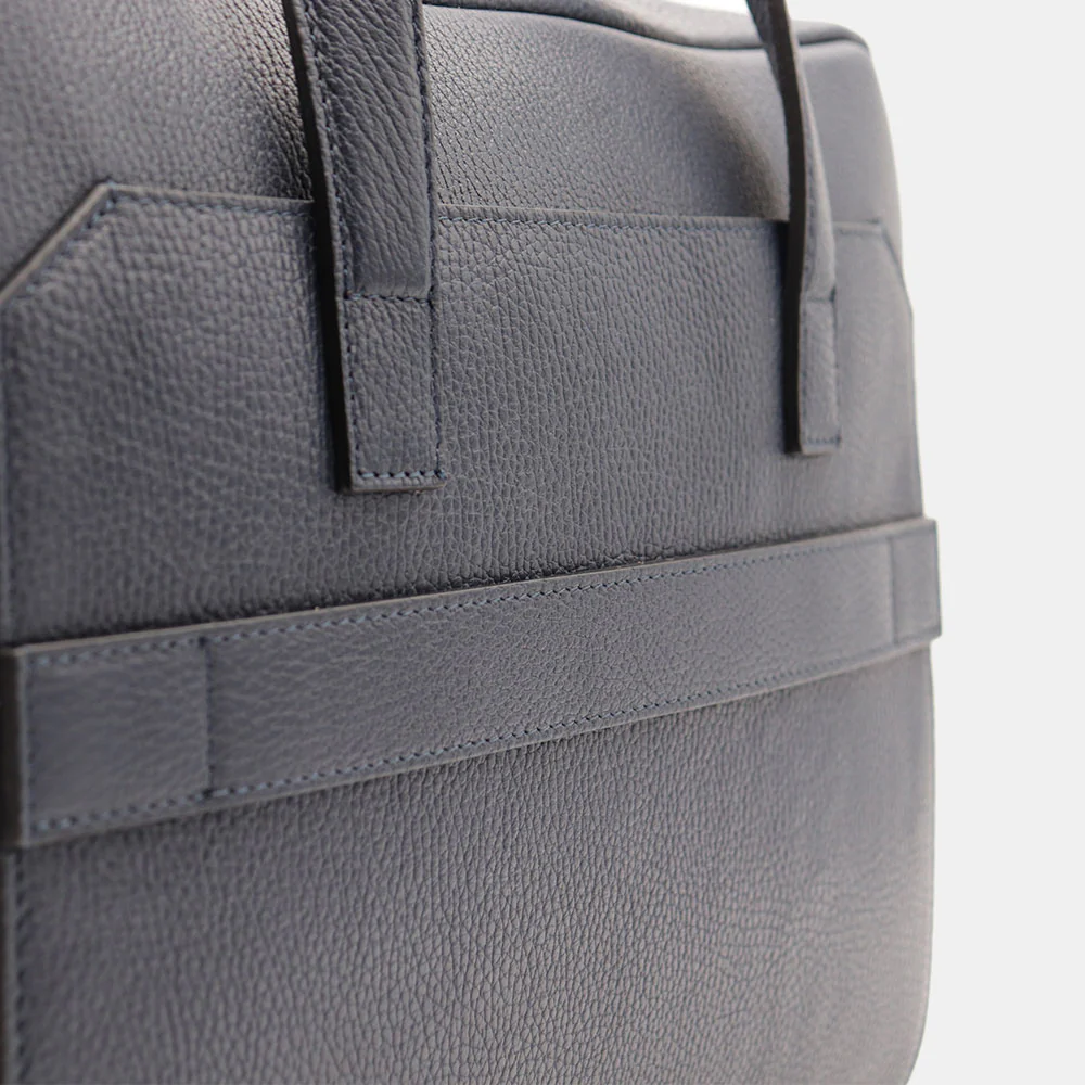 Borsa Business in Pelle Blu VIAVERDI Made in Italy - Porta Pc 15.6 - Image 11