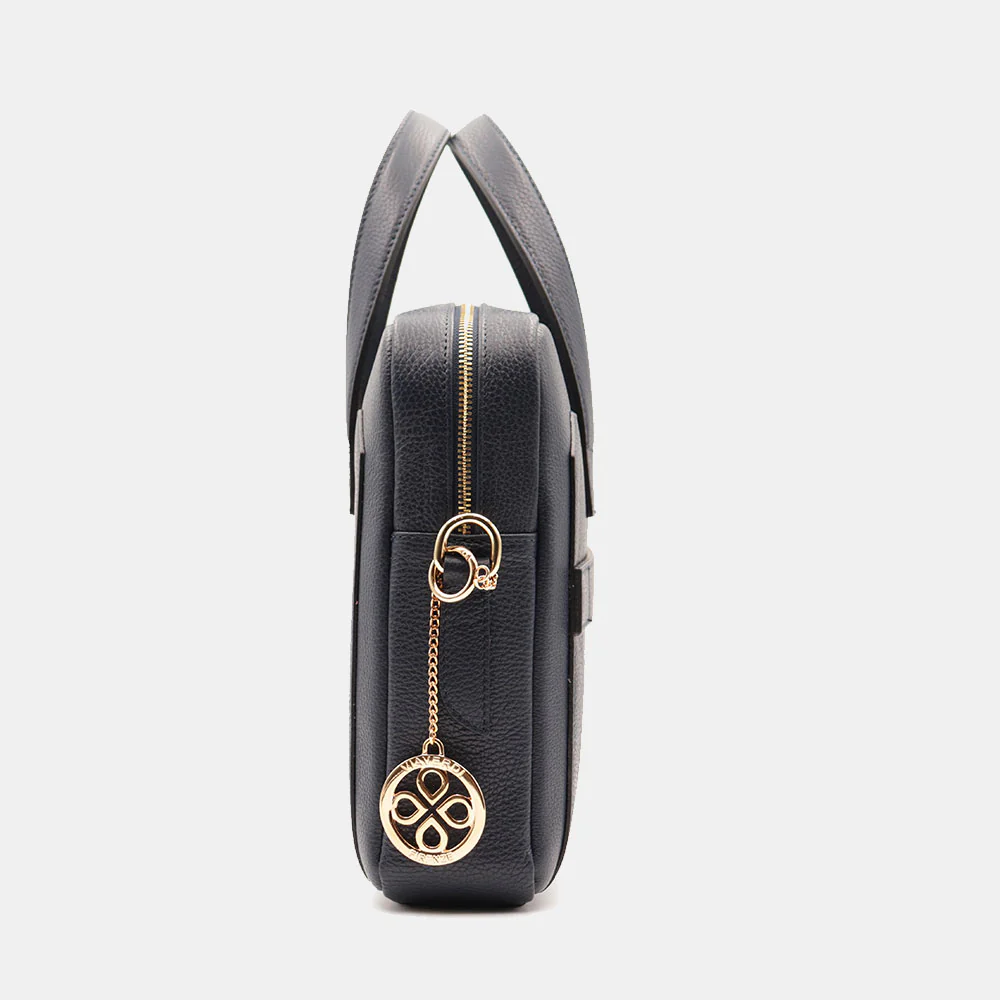 Borsa Business in Pelle Blu VIAVERDI Made in Italy - Porta Pc 15.6 - Image 7