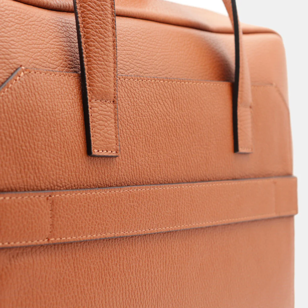 Borsa Business in Pelle Color Cuoio VIAVERDI Made in Italy - Porta Pc 15.6 - Image 11
