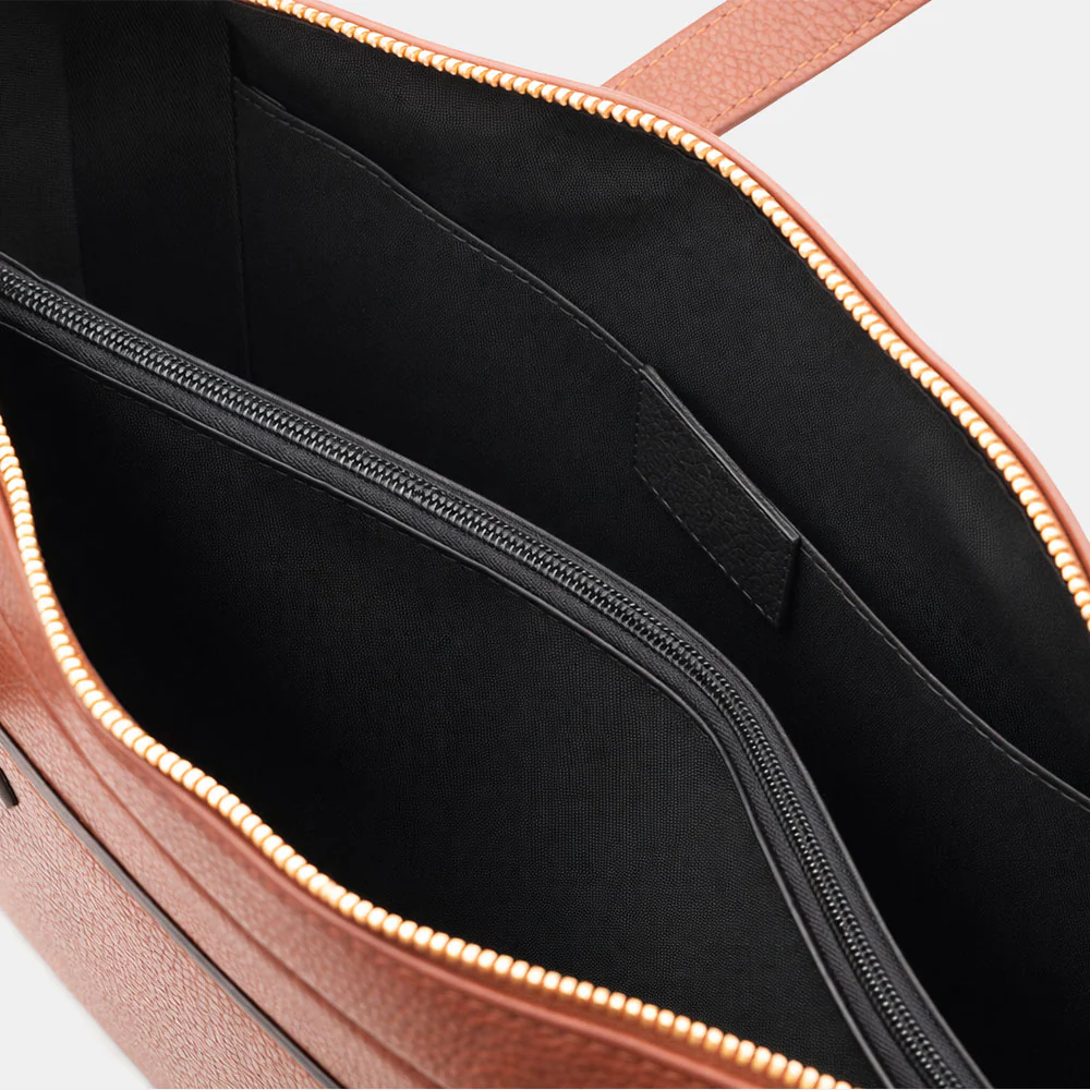 Borsa Business in Pelle Marrone VIAVERDI Made in Italy - Porta Pc 15.6 - Image 7