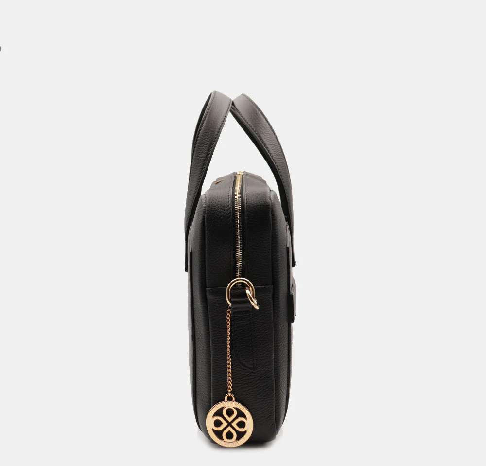 Borsa Business in Pelle Nera VIAVERDI Made in Italy - Porta Pc 15.6 - Image 7