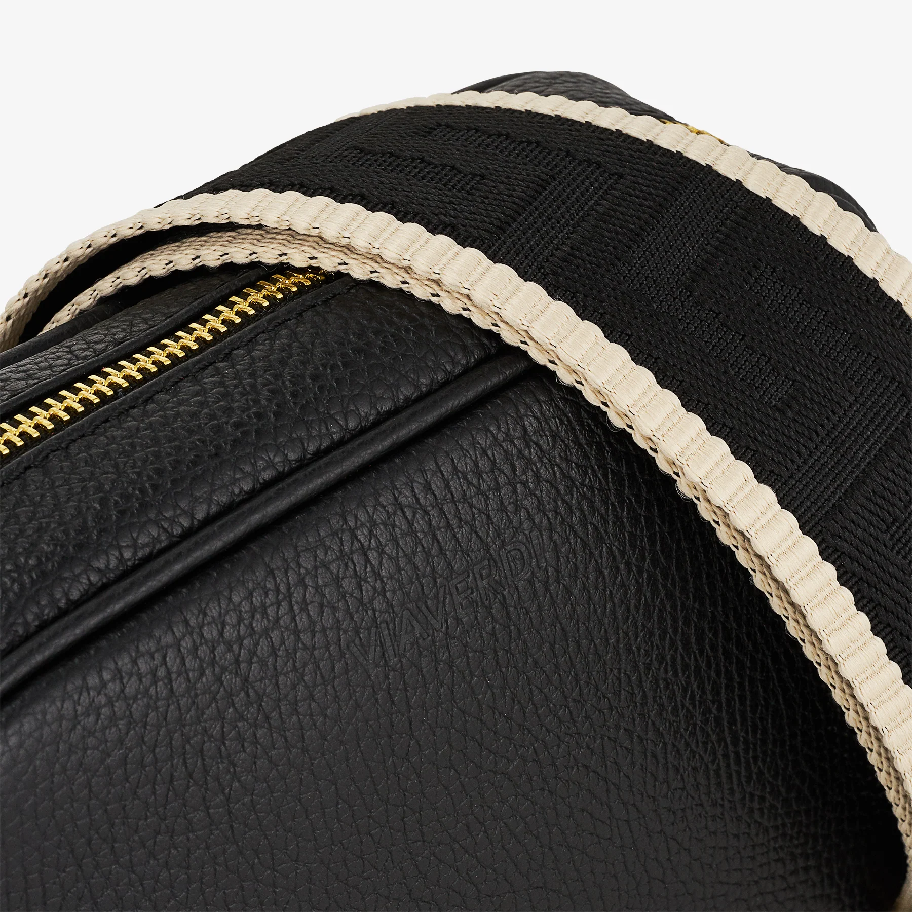 Borsa Camera Bag Piccola in Pelle Nera con Tracolla VIAVERDI Made in Italy - Image 6
