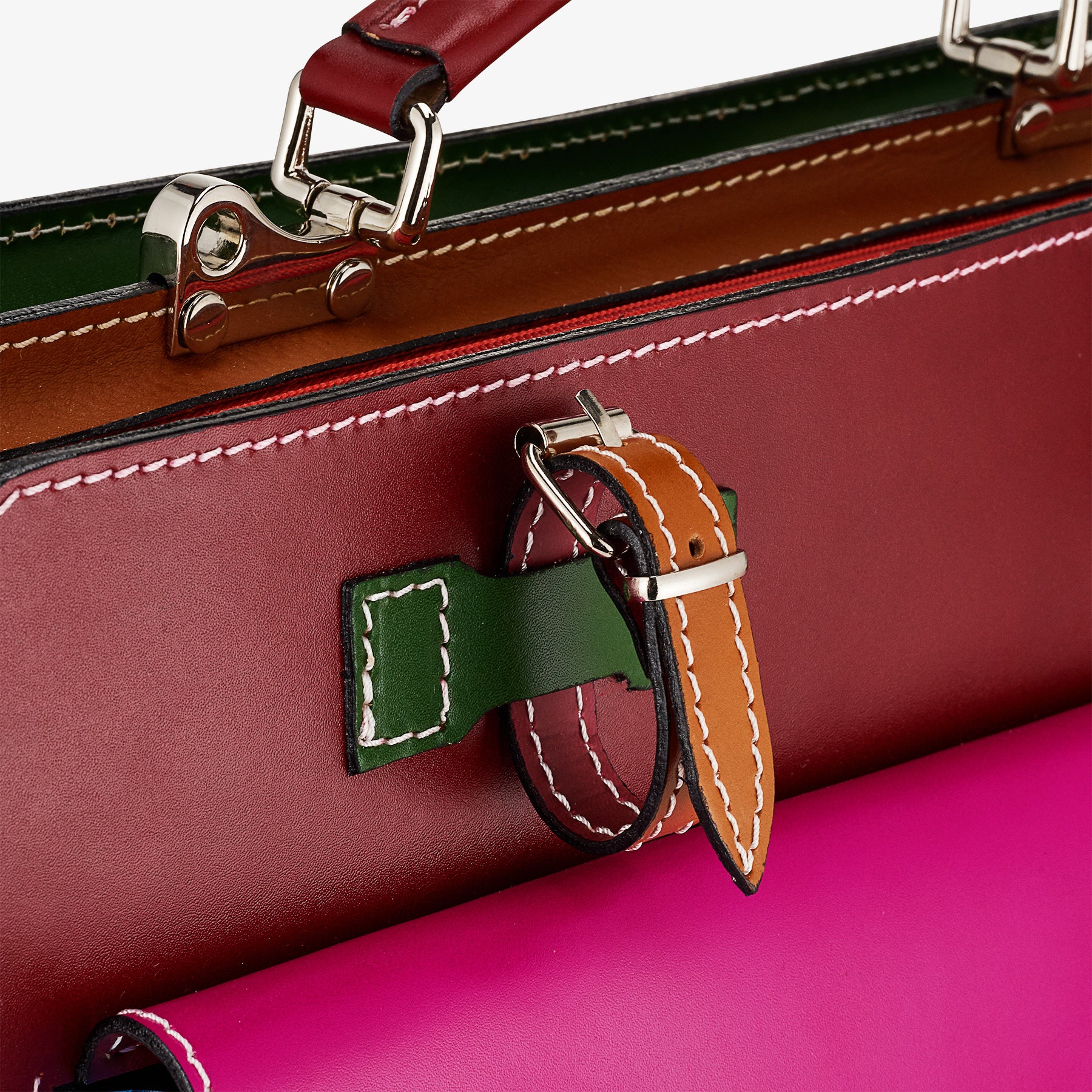Borsa da Lavoro in Pelle Multicolor VIAVERDI Made in Italy - Porta Ombrelli e Pc 15.6 - Image 4