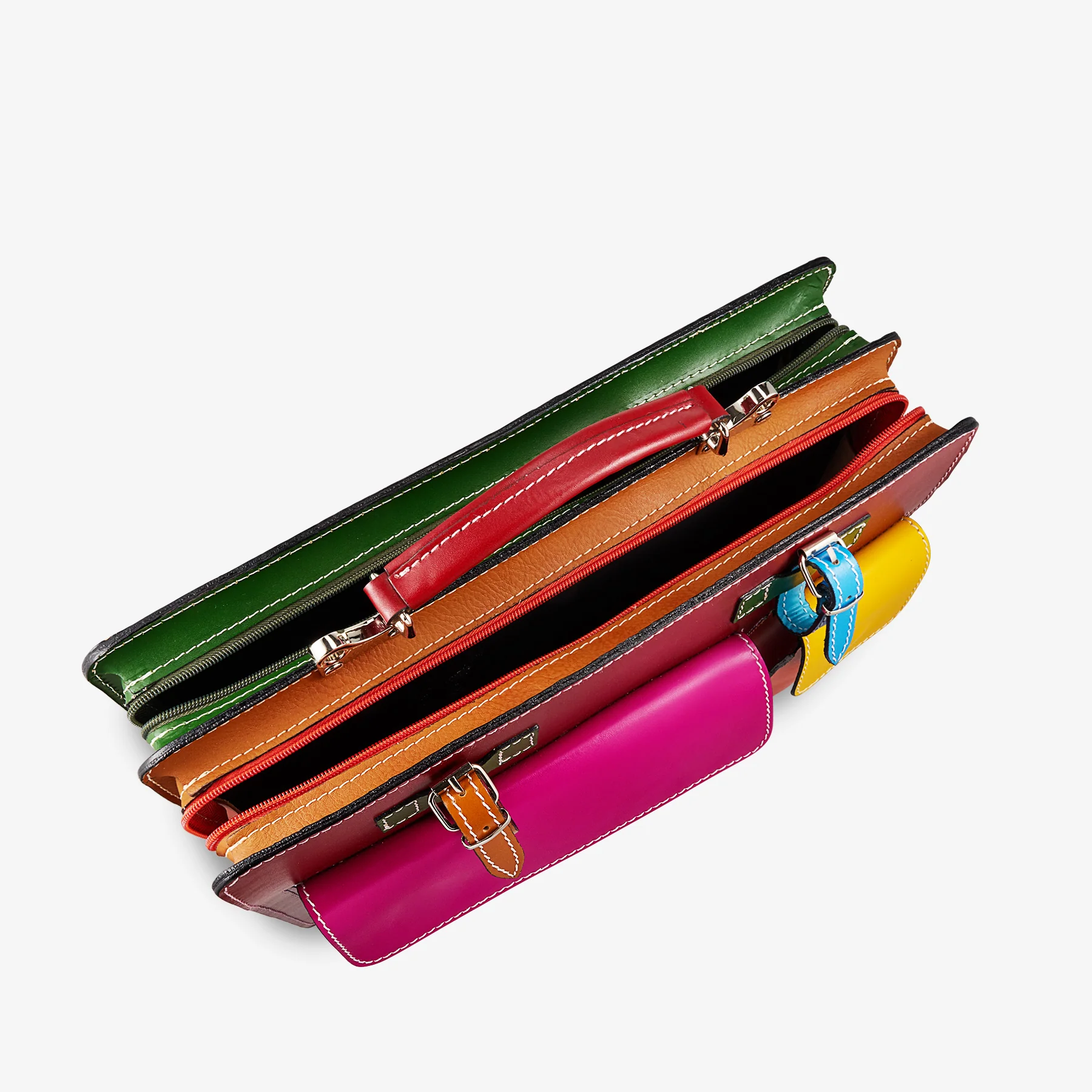 Borsa da Lavoro in Pelle Multicolor VIAVERDI Made in Italy - Porta Ombrelli e Pc 15.6 - Image 5