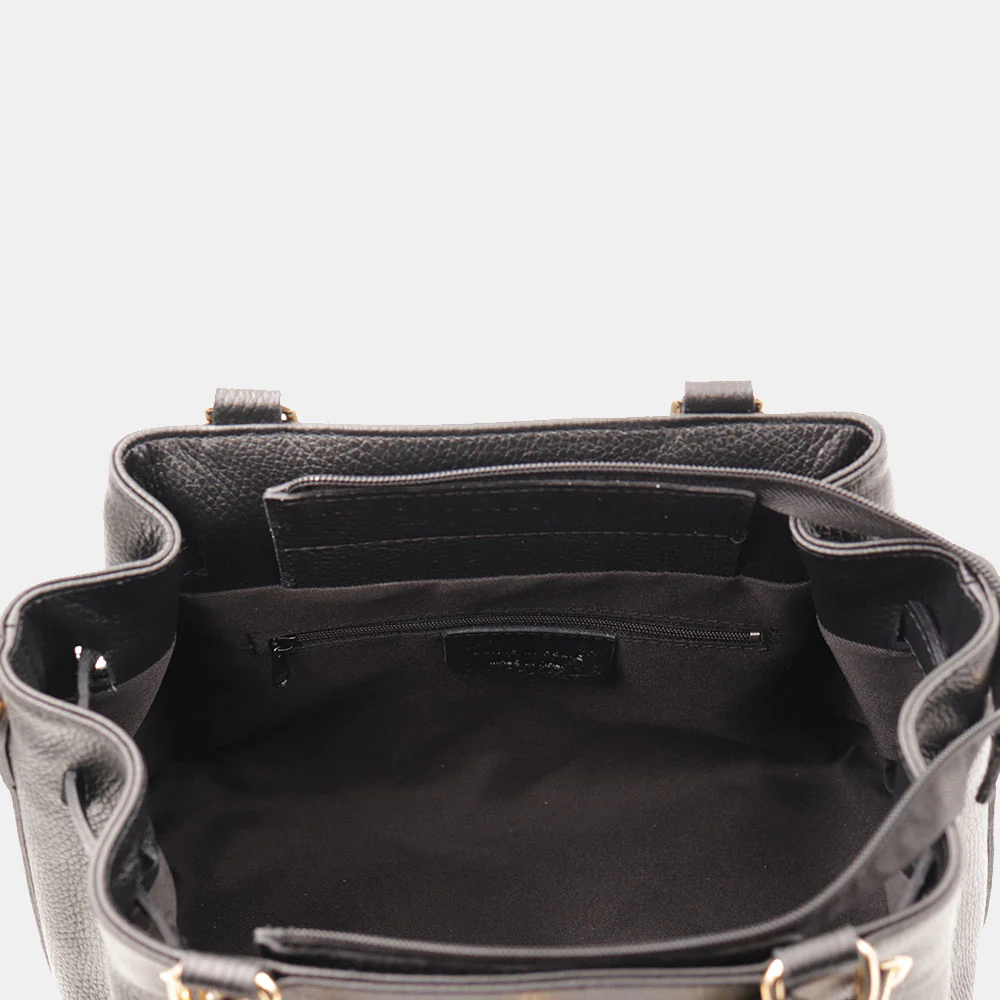 Borsa Donna a Mano VIAVERDI in Pelle Nera Made in Italy linea Artimino - Image 9