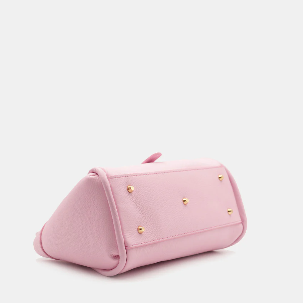 Borsa Donna a Mano VIAVERDI in Pelle Rosa Made in Italy linea Cortona - Image 12