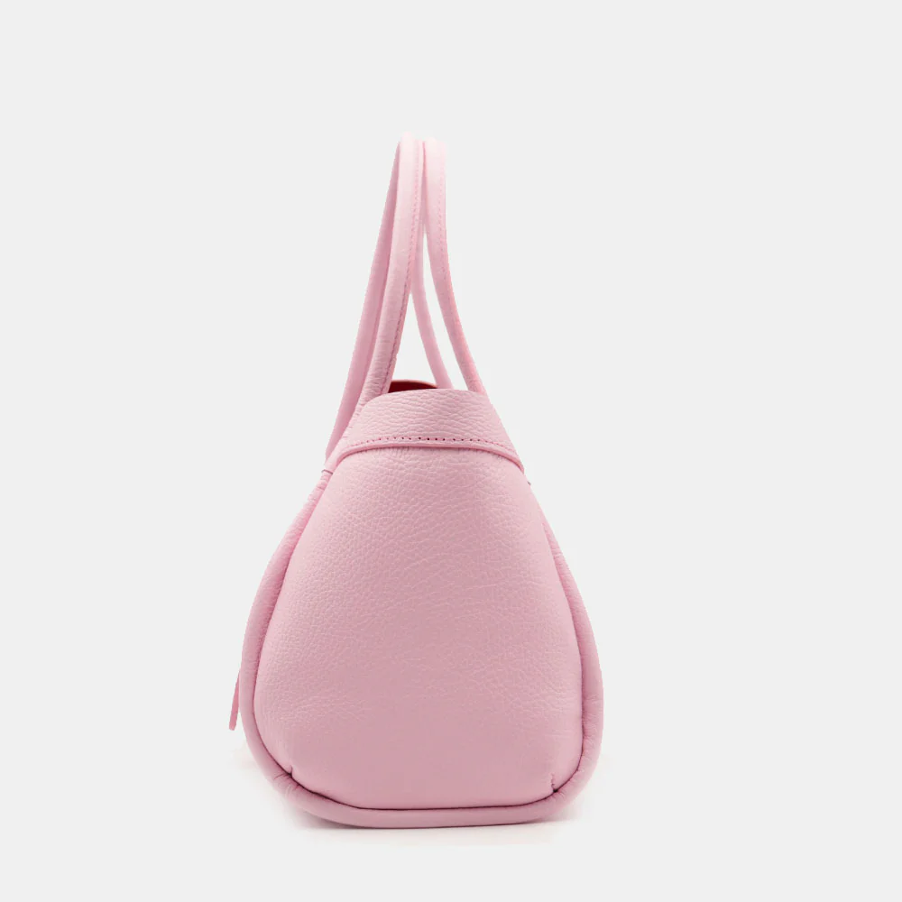 Borsa Donna a Mano VIAVERDI in Pelle Rosa Made in Italy linea Cortona - Image 9