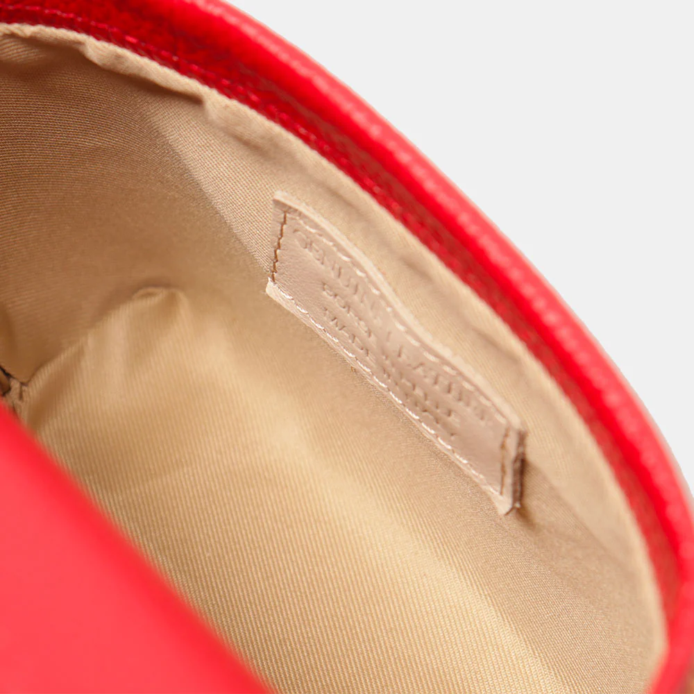 Borsa Donna a Mano VIAVERDI in Pelle Rossa e Rafia Made in Italy Linea Montalcino - Image 4