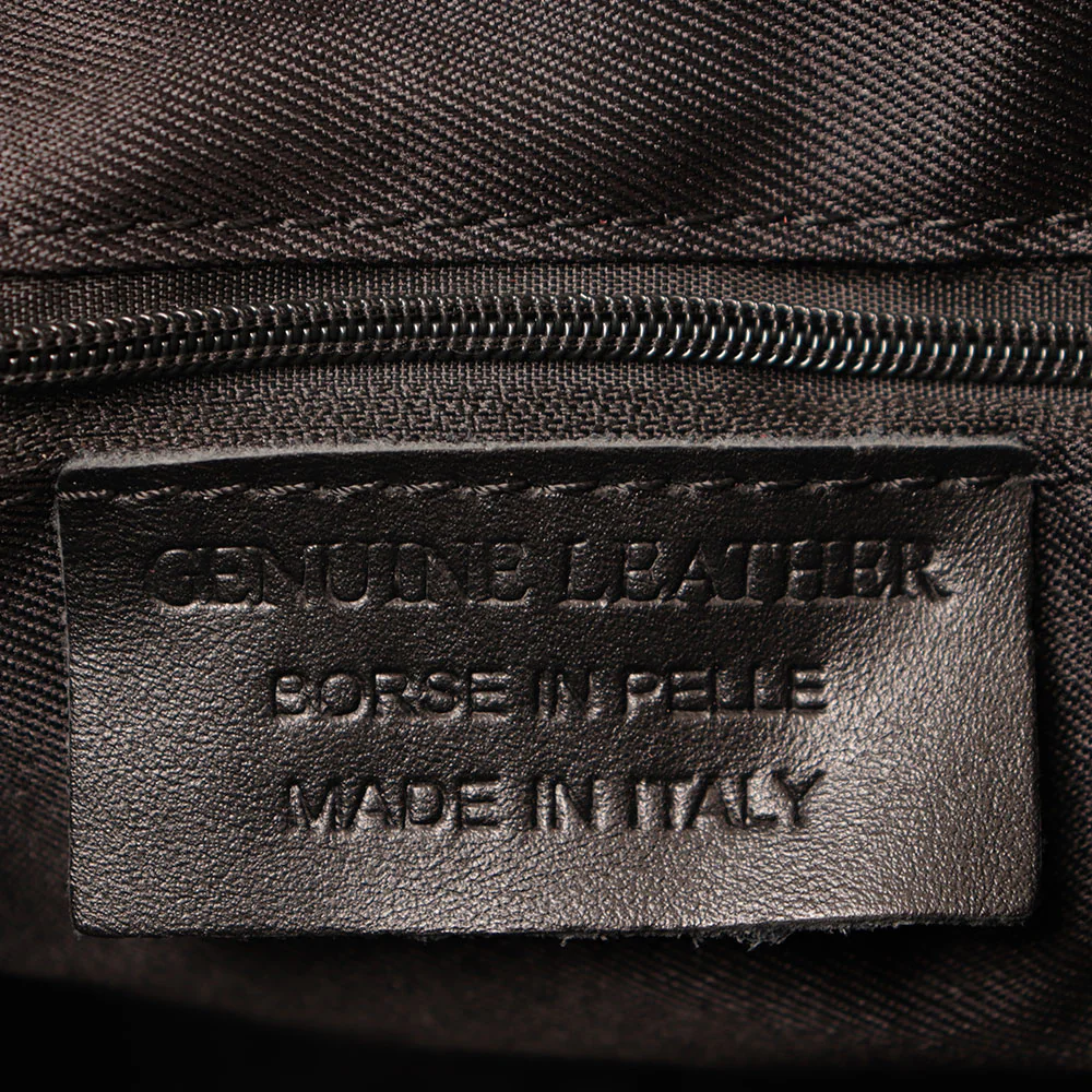 Borsa Donna a Secchiello VIAVERDI in Camoscio e Pelle Nero Made in Italy linea Pienza - Image 6
