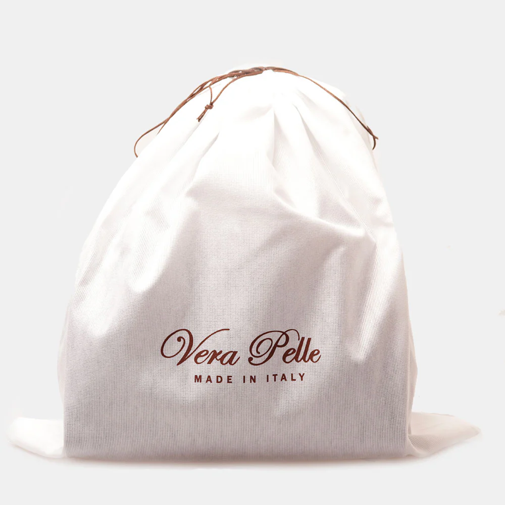 Borsa a Mano con Tracolla VIAVERDI in Pelle Blu Made in Italy Linea Barga - Image 11