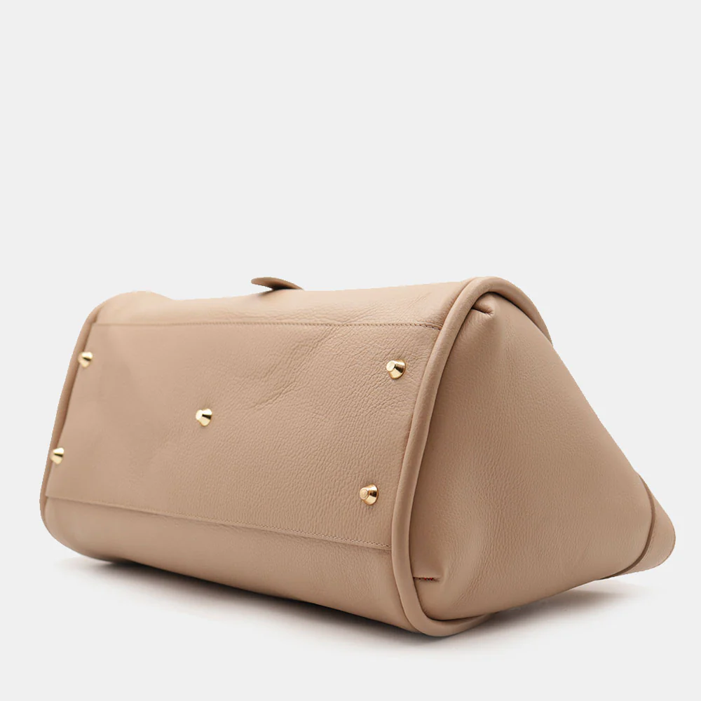 Borsa Donna a Spalla VIAVERDI in Pelle Beige Made in Italy linea Cortona - Image 14