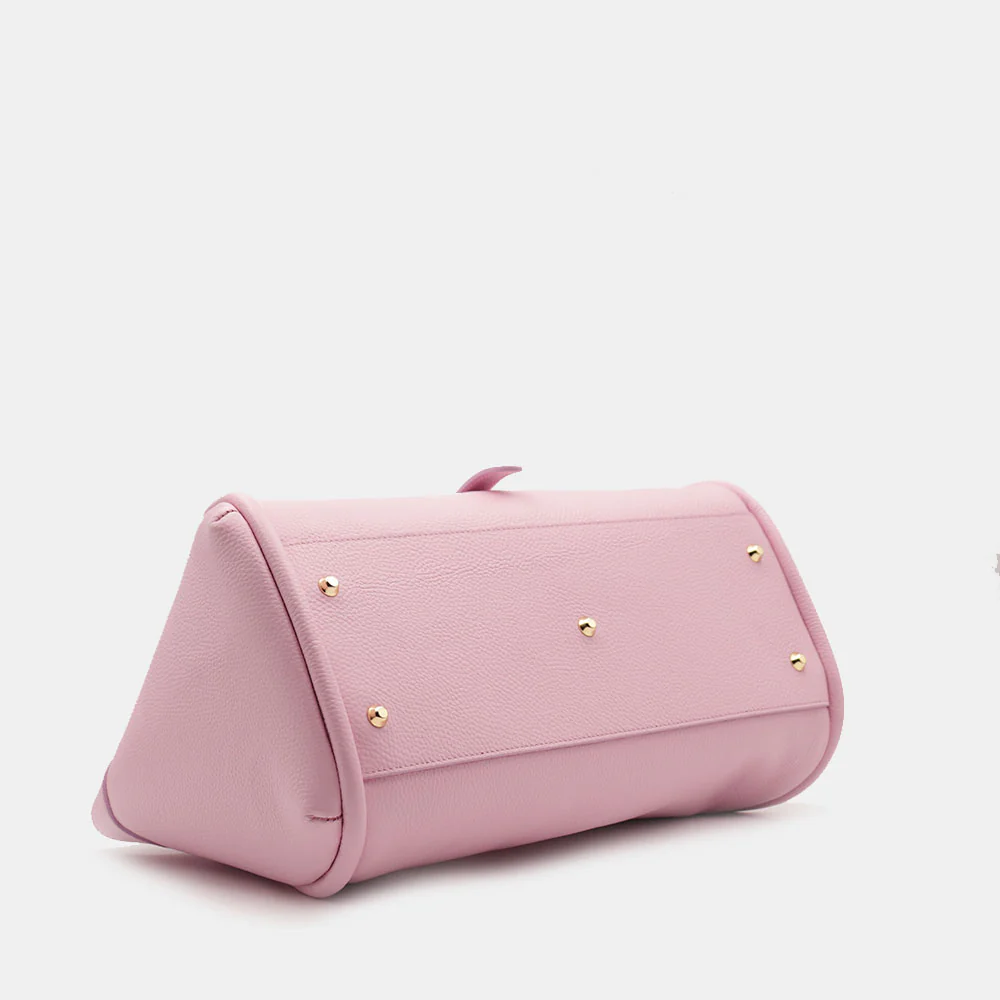 Borsa Donna a Spalla VIAVERDI in Pelle Rosa Made in Italy linea Cortona - Image 11