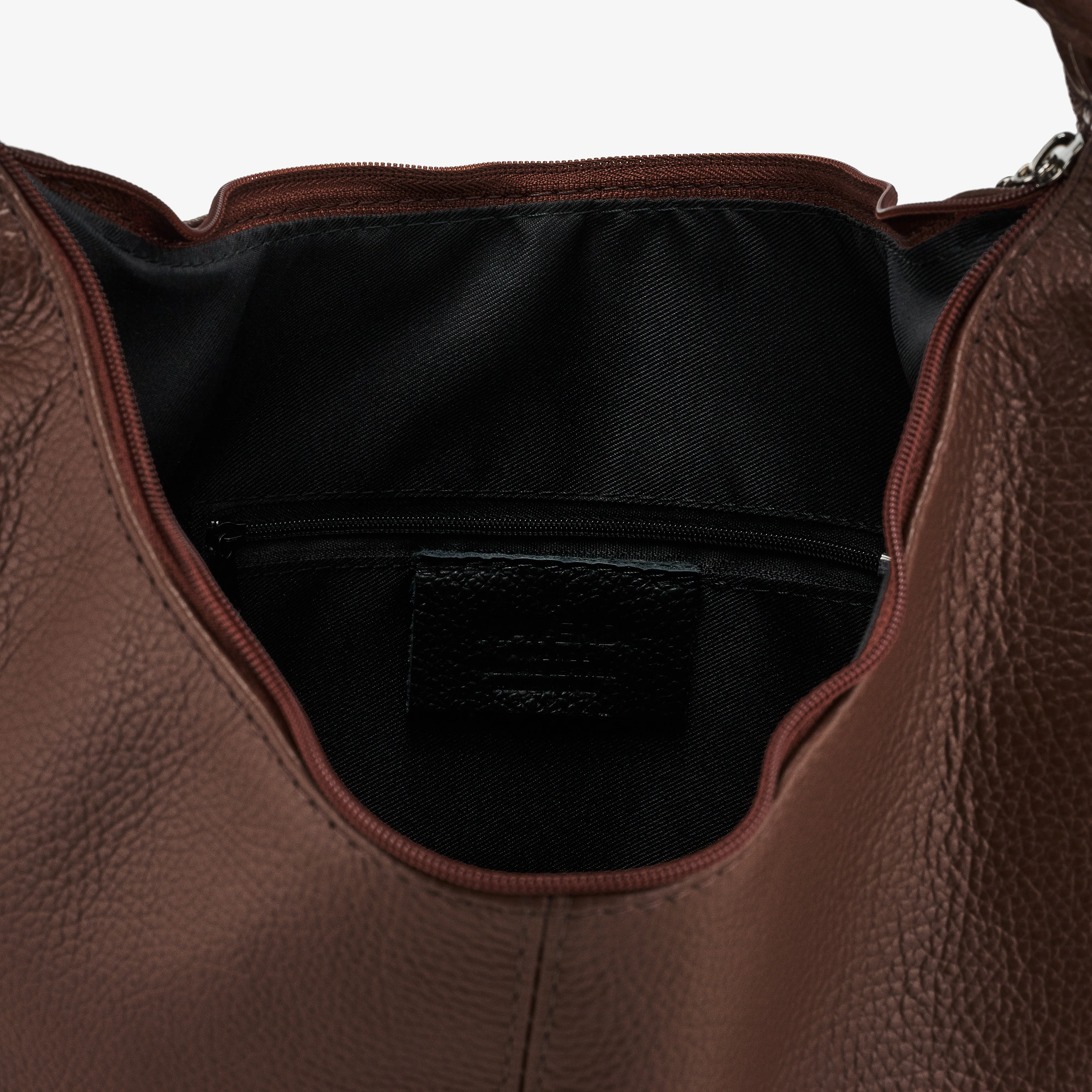 Borsa Hobo in Pelle Marrone VIAVERDI Made in Italy - Image 7