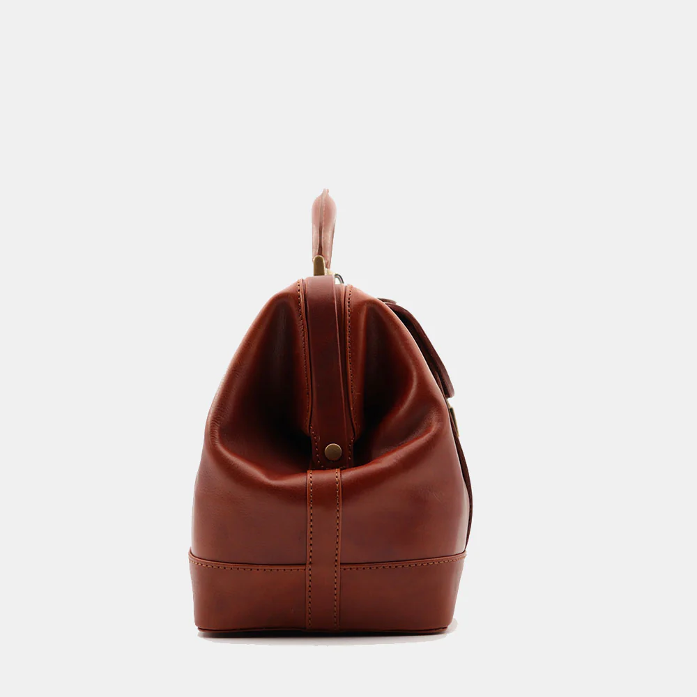 Borsa Medico Classica in Pelle color Cuoio VIAVERDI Made in Italy linea Firenze - Image 13
