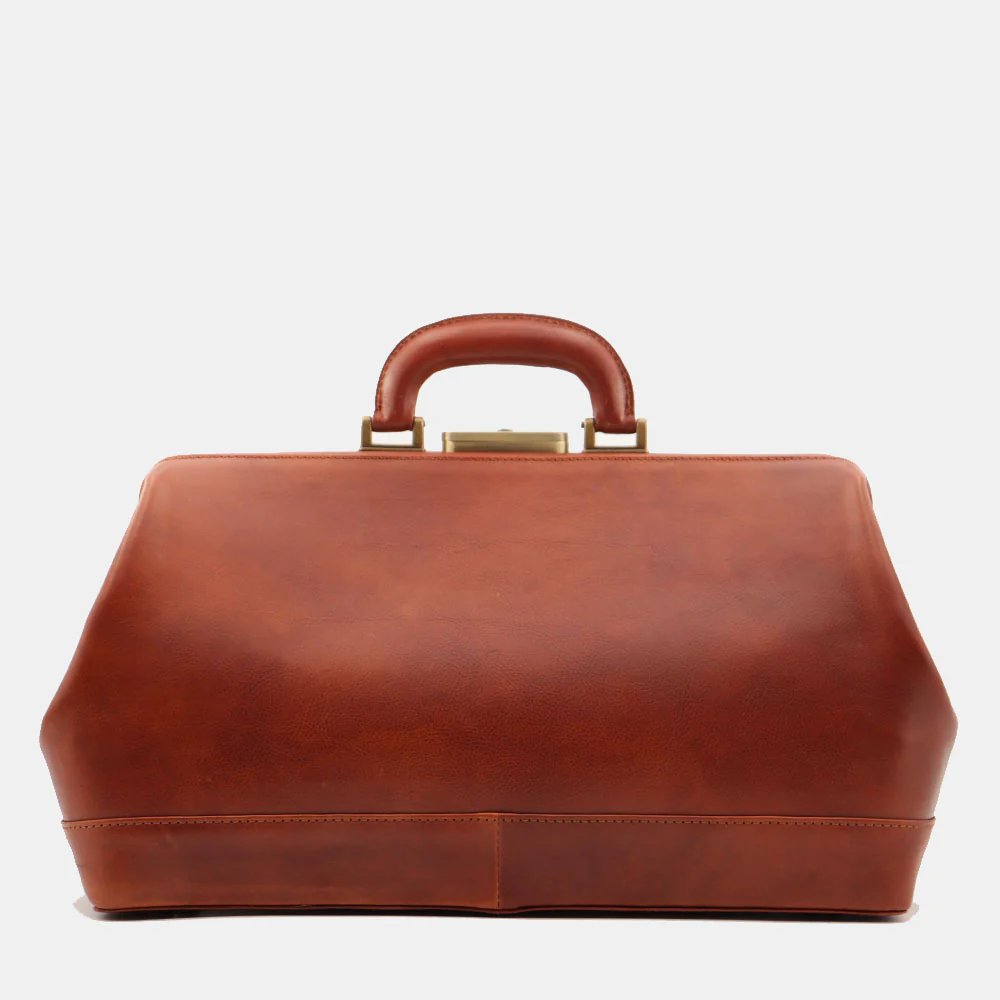 Borsa Medico Classica in Pelle color Cuoio VIAVERDI Made in Italy linea Firenze - Image 6