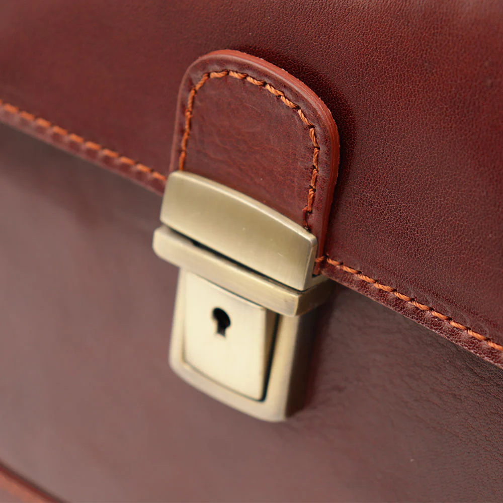 Borsa Medico Classica in Pelle Marrone VIAVERDI Made in Italy linea Firenze - Image 12