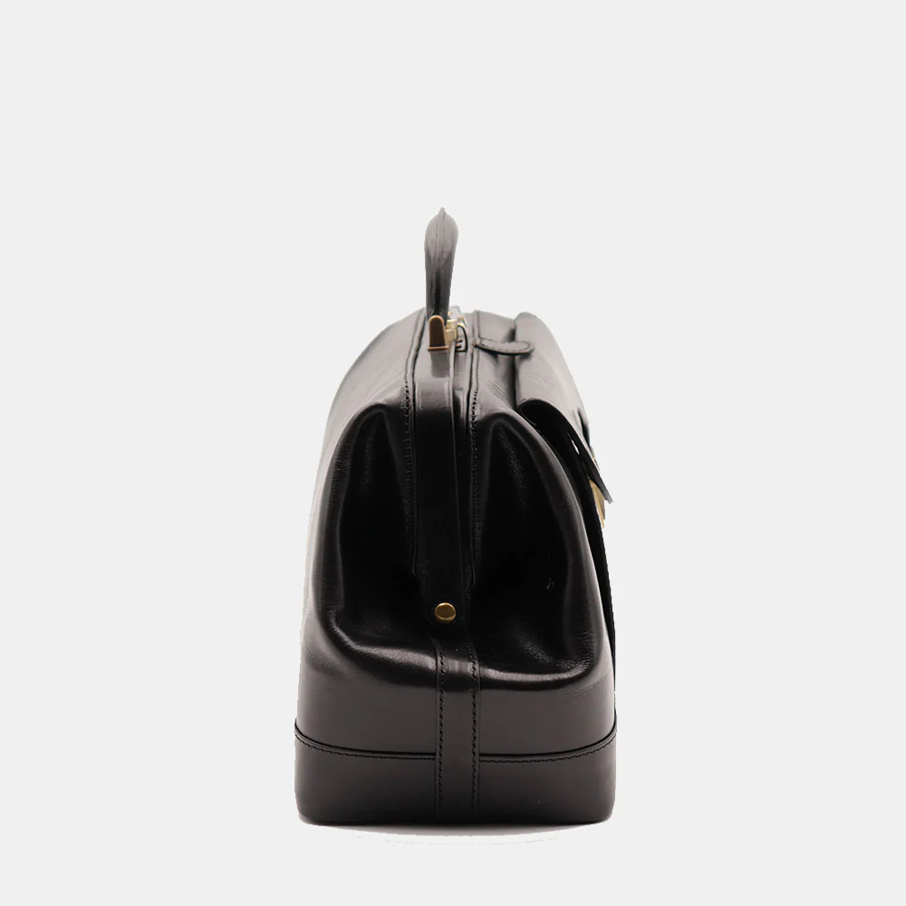 Borsa Medico Classica in Pelle Nera VIAVERDI Made in Italy linea Firenze - Image 13