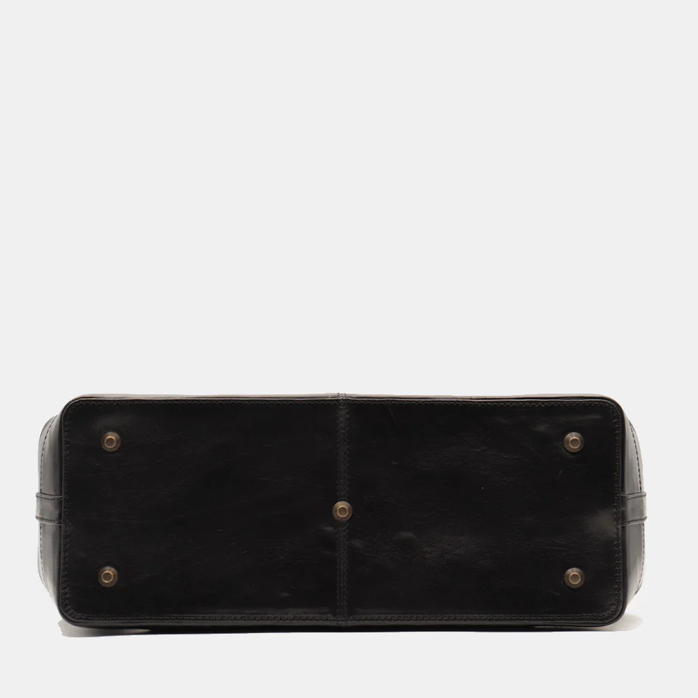 Borsa Medico Classica in Pelle Nera VIAVERDI Made in Italy linea Firenze - Image 14
