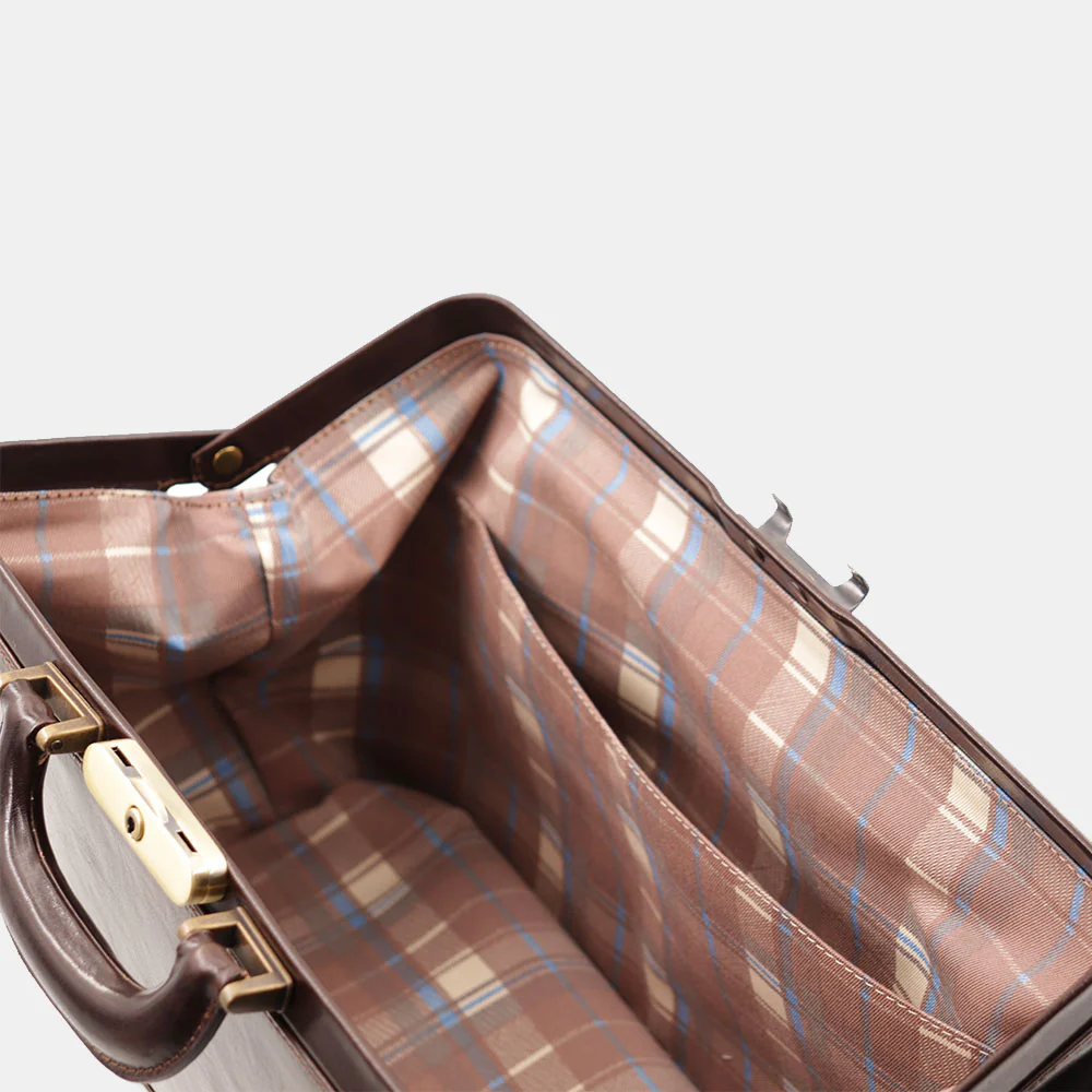 Borsa Medico Classica in Pelle Testa di Moro VIAVERDI Made in Italy linea Firenze - Image 10