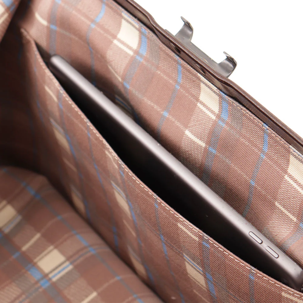 Borsa Medico Classica in Pelle Testa di Moro VIAVERDI Made in Italy linea Firenze - Image 11
