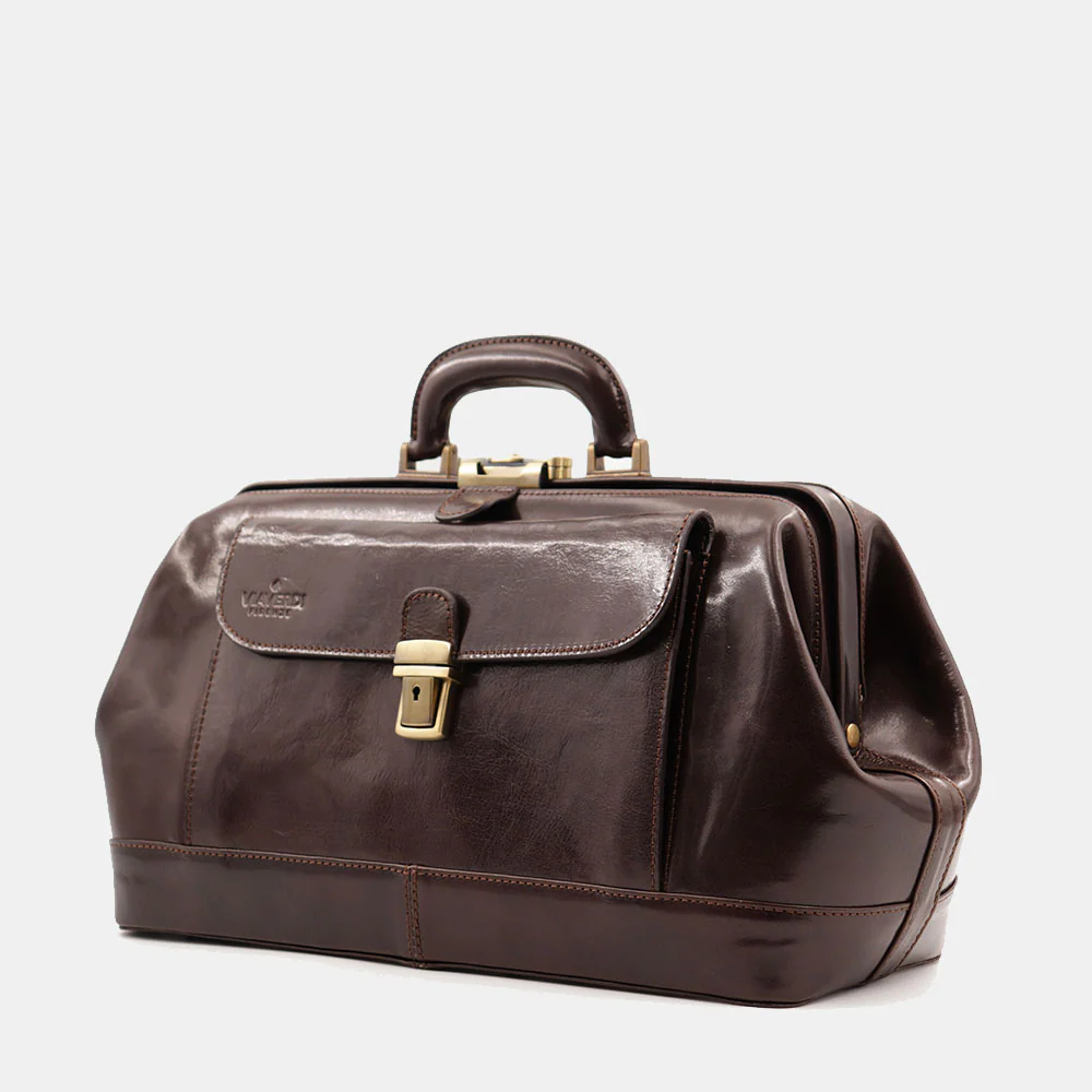 Borsa Medico Classica in Pelle Testa di Moro VIAVERDI Made in Italy linea Firenze - Image 3