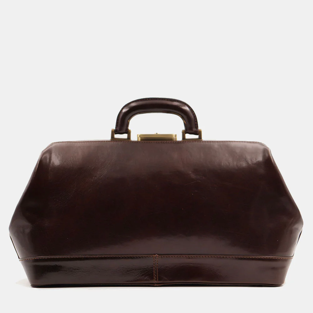 Borsa Medico Classica in Pelle Testa di Moro VIAVERDI Made in Italy linea Firenze - Image 5