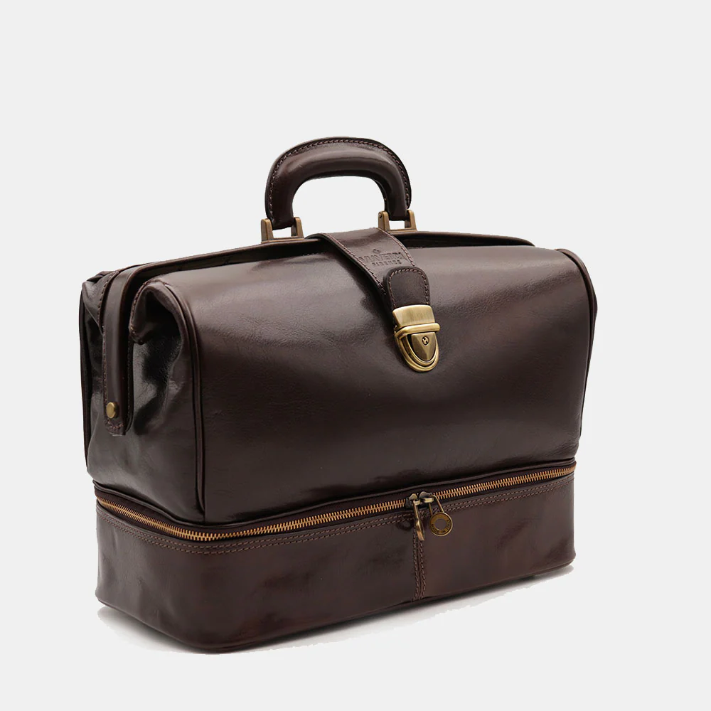 Borsa Medico in Pelle Testa di Moro VIAVERDI Made in Italy linea Firenze - Image 4