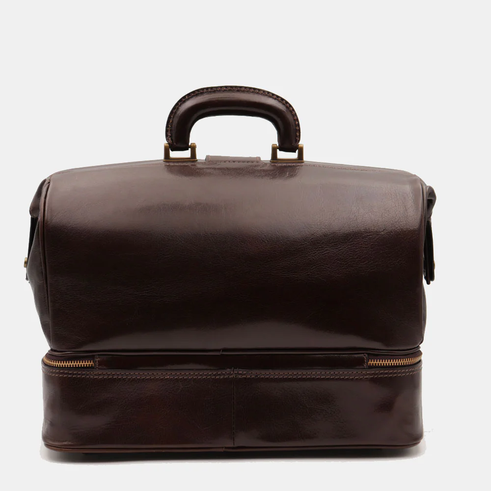Borsa Medico in Pelle Testa di Moro VIAVERDI Made in Italy linea Firenze - Image 6